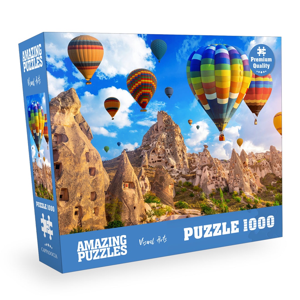 Cappadocia Hot Balloons, Turkey - 1000 Piece Jigsaw Puzzle for Kids and Adults 19x27in