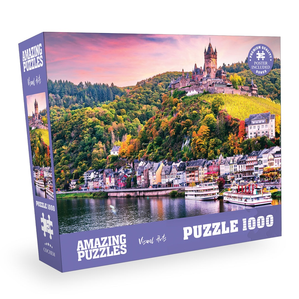[AP-Cochem] Cochem, Germany - 1000 Piece Jigsaw Puzzle for Kids and Adults 19x27in