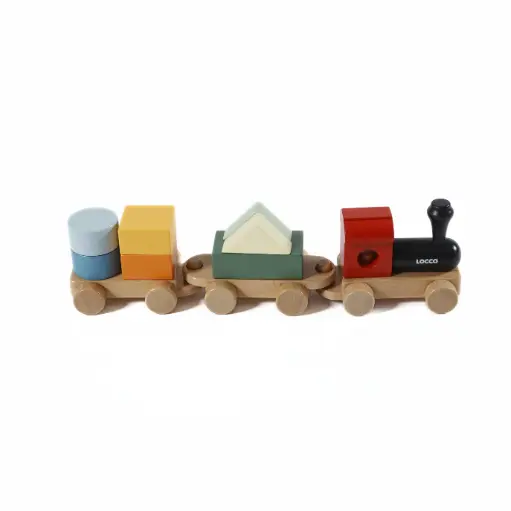 [HETYWTRN] Educational Train | Wooden Shape Sorter Train Toy for Toddlers (Ages 3+)