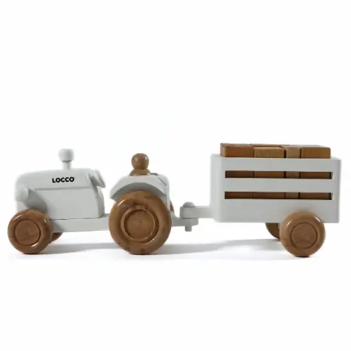 [HETYWTRC] Montessori 2-in-1 Tractor & Block Set for Hands-on Learning (Ages 3+)