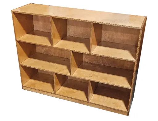 [HE22] 8-Compartment Storage Cabinet, 36in, Classroom Furniture - 36 x 13 x 48 in