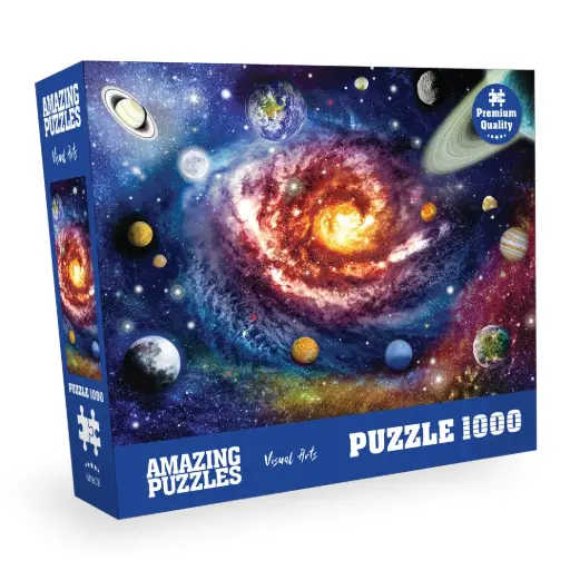 [AP-Space] Galaxy and Planets - 1000 Piece Jigsaw Puzzle for Kids and Adults 19x27in