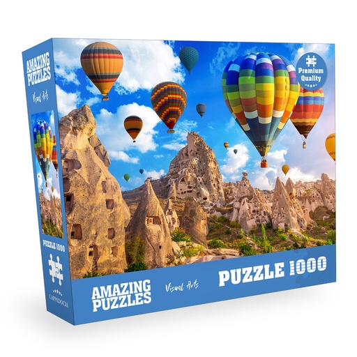 [AP-Cappadocia] Cappadocia Hot Balloons, Turkey - 1000 Piece Jigsaw Puzzle for Kids and Adults 19x27in