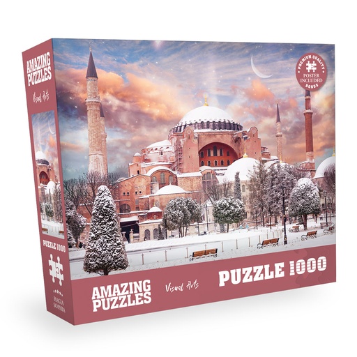 [AP-HagiaSophia] Hagia Sophia - 1000 Piece Jigsaw Puzzle for Kids and Adults 19x27in