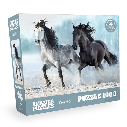[AP-WildBeauty] Wild Beauty Horses - 1000 Piece Jigsaw Puzzle for Kids and Adults 19x27in