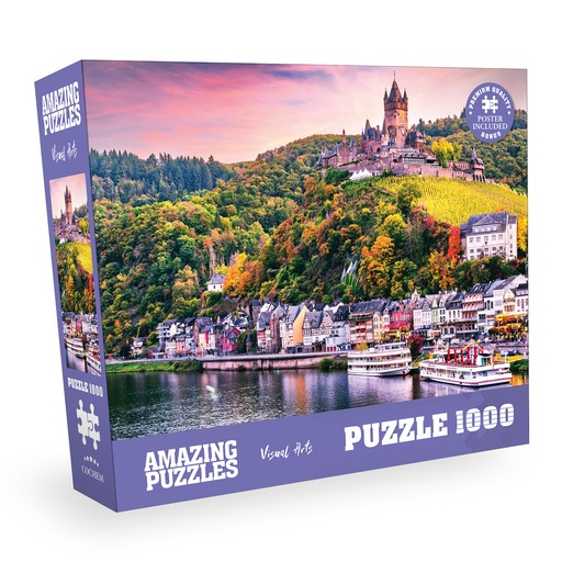 [AP-Cochem] Cochem, Germany - 1000 Piece Jigsaw Puzzle for Kids and Adults 19x27in