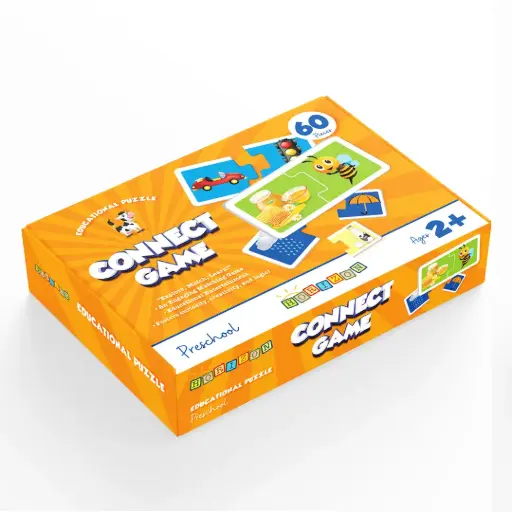 [H-Connect] Educational Puzzle Connect Game, Brain Building Blocks Toy for Children Ages 2+ by Horizon Education